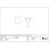 This is an image showing From The Anvil - Pewter Shropshire Cabinet Knob - Large available from trade door handles, quick delivery and discounted prices