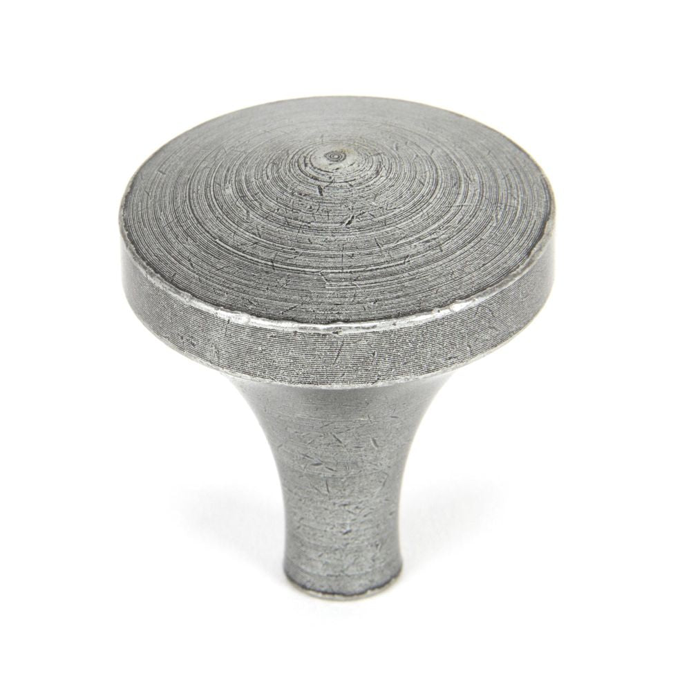 This is an image showing From The Anvil - Pewter Shropshire Cabinet Knob - Large available from T.H Wiggans Architectural Ironmongery in Kendal, quick delivery and discounted prices
