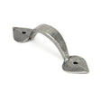 This is an image showing From The Anvil - Pewter Small Shropshire Pull Handle available from T.H Wiggans Architectural Ironmongery in Kendal, quick delivery and discounted prices