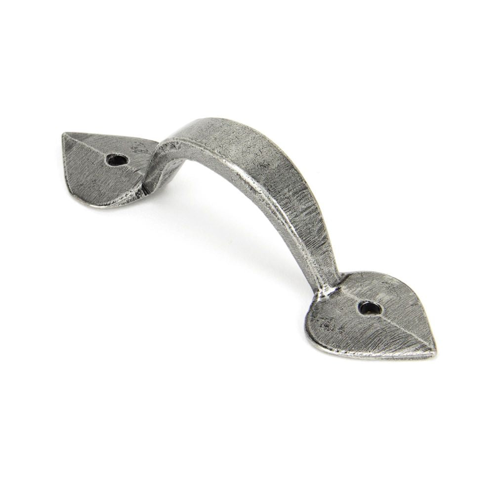 This is an image showing From The Anvil - Pewter Small Shropshire Pull Handle available from T.H Wiggans Architectural Ironmongery in Kendal, quick delivery and discounted prices