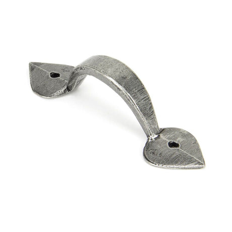 This is an image showing From The Anvil - Pewter Small Shropshire Pull Handle available from T.H Wiggans Architectural Ironmongery in Kendal, quick delivery and discounted prices