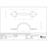 This is an image showing From The Anvil - Pewter Medium Shropshire Pull Handle available from trade door handles, quick delivery and discounted prices