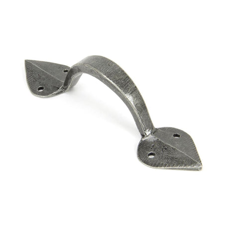 This is an image showing From The Anvil - Pewter Medium Shropshire Pull Handle available from T.H Wiggans Architectural Ironmongery in Kendal, quick delivery and discounted prices
