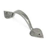 This is an image showing From The Anvil - Pewter Large Shropshire Pull Handle available from T.H Wiggans Architectural Ironmongery in Kendal, quick delivery and discounted prices