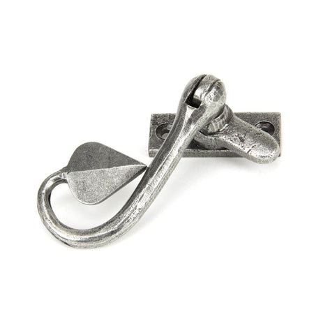 This is an image showing From The Anvil - Pewter Shropshire Window Fastener available from T.H Wiggans Architectural Ironmongery in Kendal, quick delivery and discounted prices