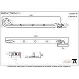This is an image showing From The Anvil - Pewter 8" Shropshire Window Stay available from T.H Wiggans Architectural Ironmongery in Kendal, quick delivery and discounted prices