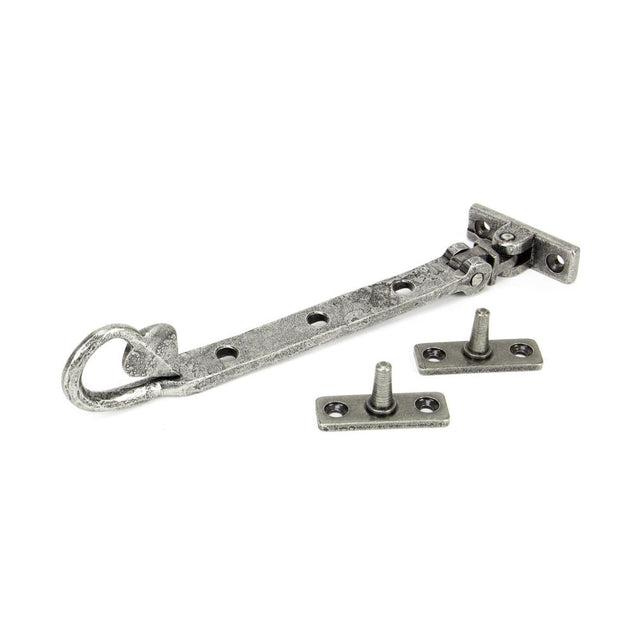 This is an image showing From The Anvil - Pewter 8" Shropshire Window Stay available from T.H Wiggans Architectural Ironmongery in Kendal, quick delivery and discounted prices