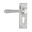 This is an image of From The Anvil - Polished Chrome Hinton Lever Euro Lock Set available to order from T.H Wiggans Architectural Ironmongery in Kendal, quick delivery and discounted prices.