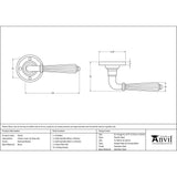 This is an image showing From The Anvil - Polished Nickel Hinton Lever on Rose Set available from trade door handles, quick delivery and discounted prices