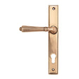 This is an image of From The Anvil - Polished Bronze Hinton Slimline Lever Espag. Lock Set available to order from T.H Wiggans Architectural Ironmongery in Kendal, quick delivery and discounted prices.