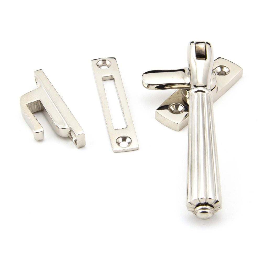 This is an image showing From The Anvil - Polished Nickel Locking Hinton Fastener available from T.H Wiggans Architectural Ironmongery in Kendal, quick delivery and discounted prices