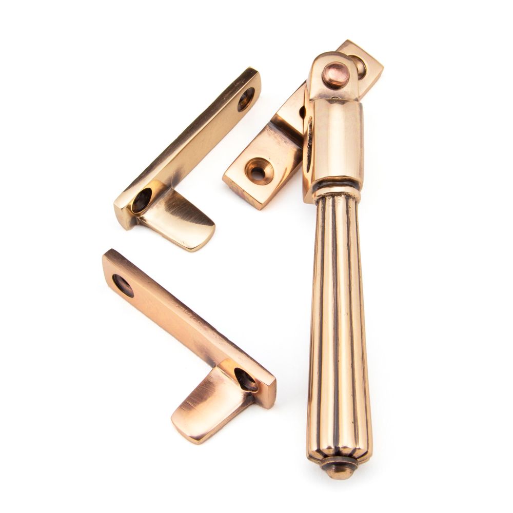 This is an image showing From The Anvil - Polished Bronze Night-Vent Locking Hinton Fastener available from T.H Wiggans Architectural Ironmongery in Kendal, quick delivery and discounted prices