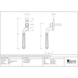 This is an image showing From The Anvil - Aged Brass Hinton Espag - LH available from T.H Wiggans Architectural Ironmongery in Kendal, quick delivery and discounted prices