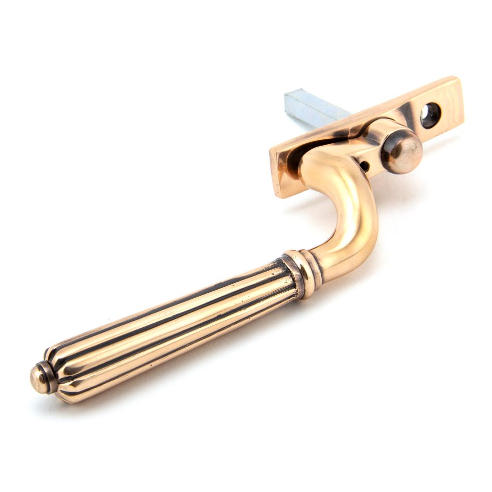 This is an image showing From The Anvil - Polished Bronze Hinton Espag - RH available from T.H Wiggans Architectural Ironmongery in Kendal, quick delivery and discounted prices