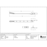This is an image showing From The Anvil - Polished Nickel 10" Hinton Stay available from T.H Wiggans Architectural Ironmongery in Kendal, quick delivery and discounted prices