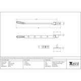 This is an image showing From The Anvil - Aged Bronze 10" Hinton Stay available from T.H Wiggans Architectural Ironmongery in Kendal, quick delivery and discounted prices