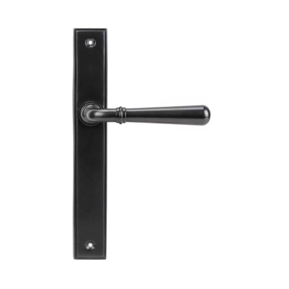 This is an image of From The Anvil - Aged Bronze Newbury Slimline Lever Latch Set available to order from T.H Wiggans Architectural Ironmongery in Kendal, quick delivery and discounted prices.