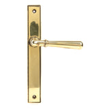 This is an image of From The Anvil - Aged Brass Newbury Slimline Lever Latch Set available to order from T.H Wiggans Architectural Ironmongery in Kendal, quick delivery and discounted prices.