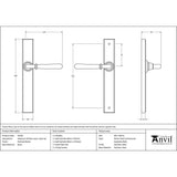 This is an image showing From The Anvil - Polished Nickel Newbury Slimline Lever Latch Set available from trade door handles, quick delivery and discounted prices