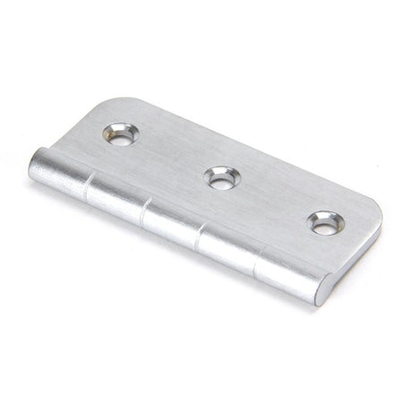 This is an image showing From The Anvil - Satin Chrome 3" Dummy Butt Hinge (Single) available from T.H Wiggans Architectural Ironmongery, quick delivery and discounted prices