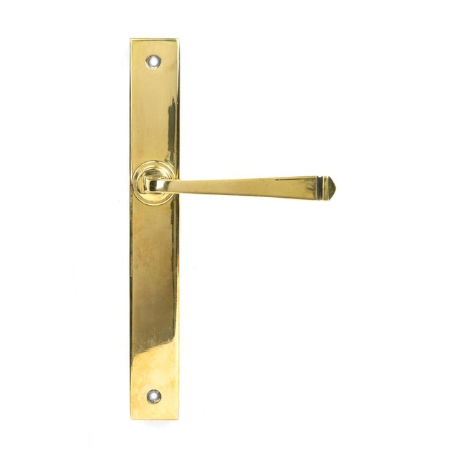 This is an image of From The Anvil - Aged Brass Avon Slimline Lever Latch Set available to order from T.H Wiggans Architectural Ironmongery in Kendal, quick delivery and discounted prices.