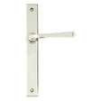 This is an image of From The Anvil - Polished Nickel Avon Slimline Lever Latch Set available to order from T.H Wiggans Architectural Ironmongery in Kendal, quick delivery and discounted prices.