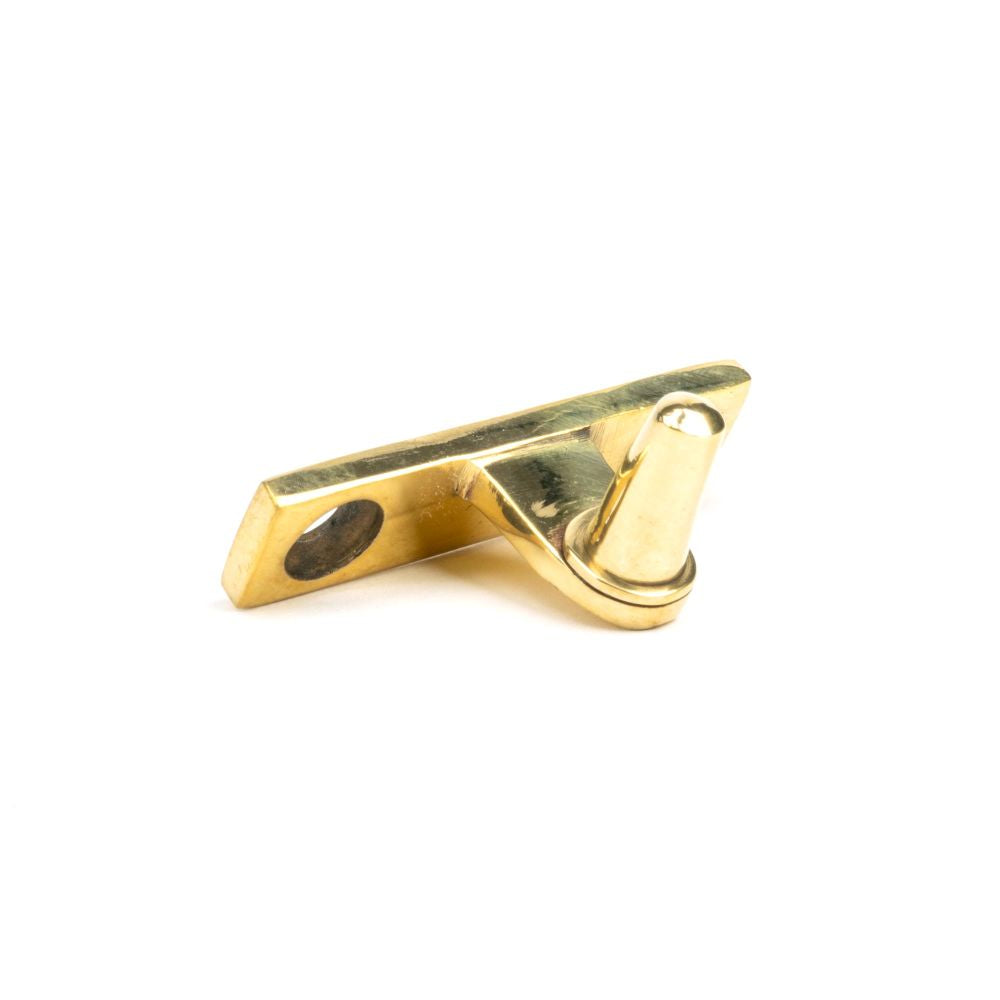 This is an image showing From The Anvil - Aged Brass Cranked Casement Stay Pin available from T.H Wiggans Architectural Ironmongery in Kendal, quick delivery and discounted prices