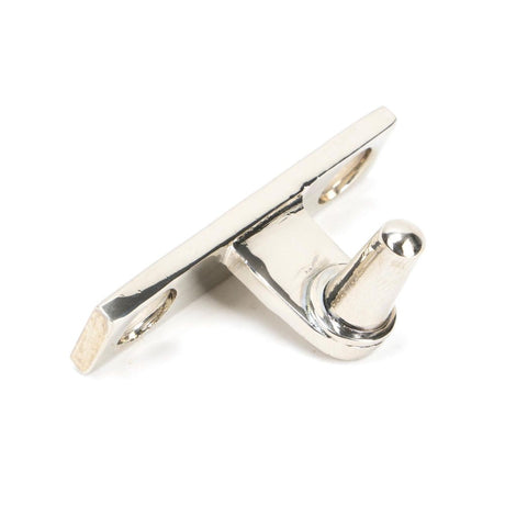 This is an image showing From The Anvil - Polished Nickel Cranked Casement Stay Pin available from T.H Wiggans Architectural Ironmongery in Kendal, quick delivery and discounted prices