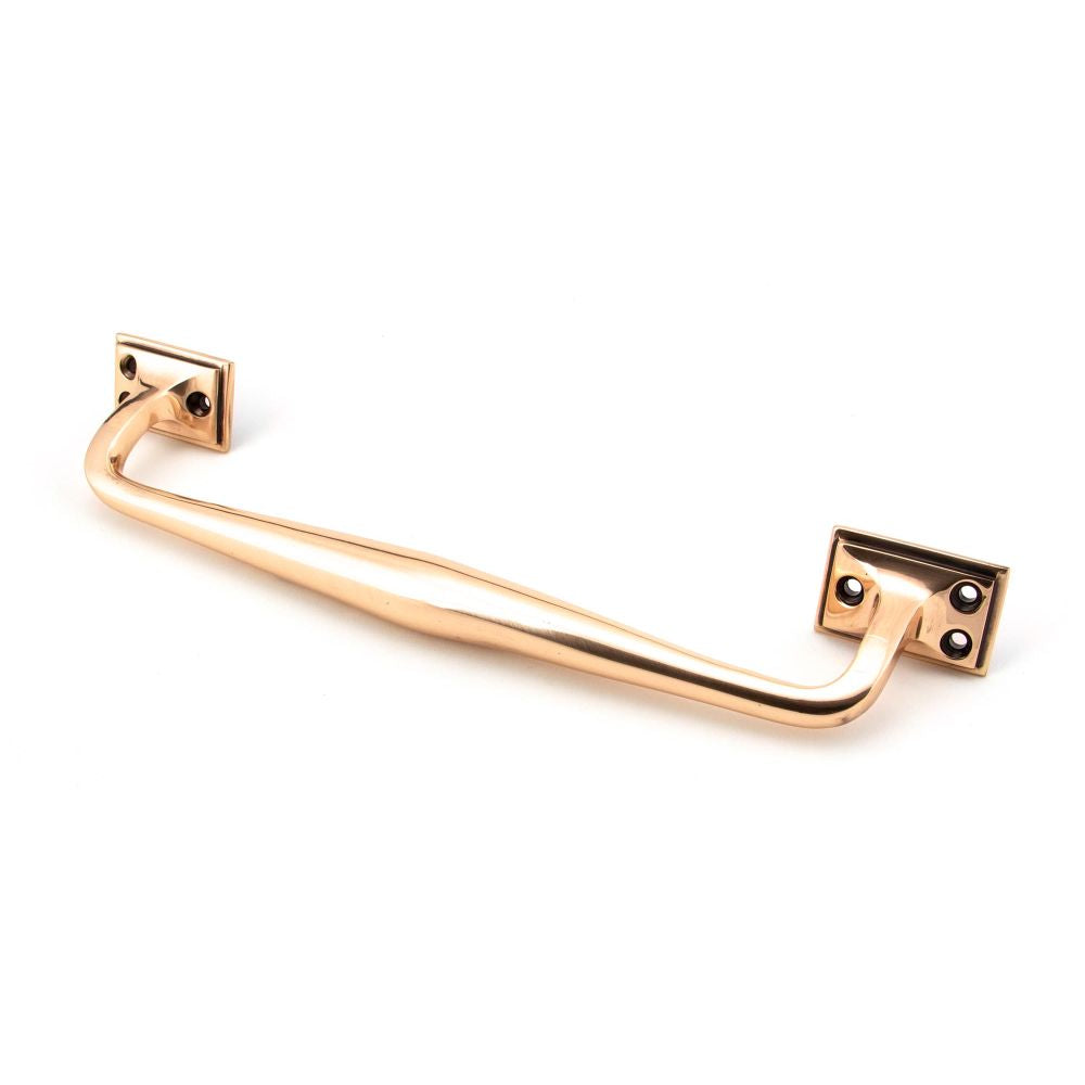 This is an image showing From The Anvil - Polished Bronze 300mm Art Deco Pull Handle available from trade door handles, quick delivery and discounted prices