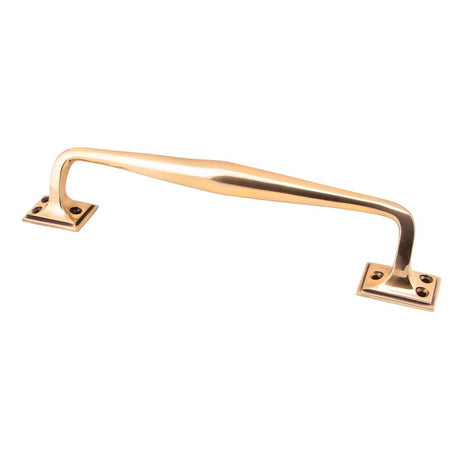 This is an image of From The Anvil - Polished Bronze 300mm Art Deco Pull Handle available to order from T.H Wiggans Architectural Ironmongery in Kendal, quick delivery and discounted prices.