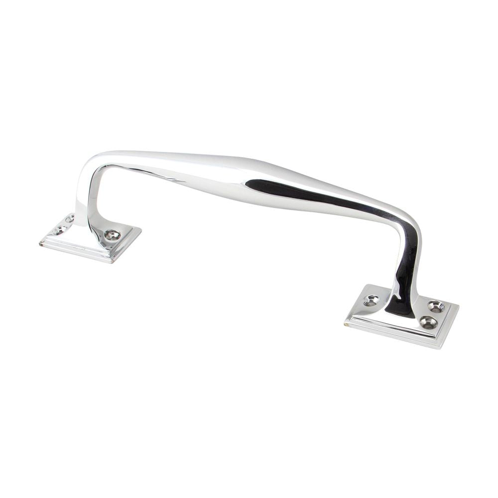 This is an image of From The Anvil - Polished Chrome 230mm Art Deco Pull Handle available to order from T.H Wiggans Architectural Ironmongery in Kendal, quick delivery and discounted prices.