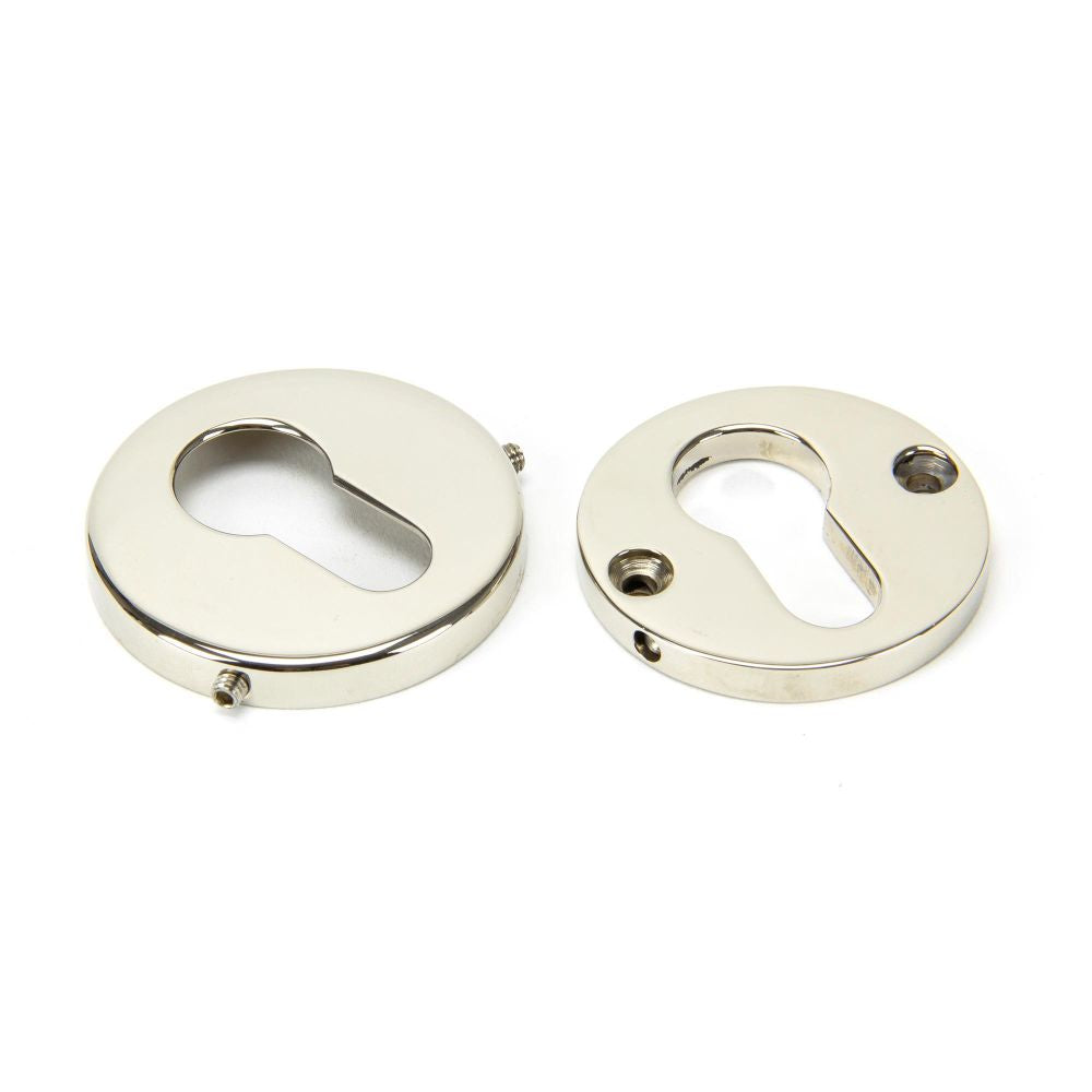 This is an image showing From The Anvil - Polished Nickel 52mm Regency Concealed Escutcheon available from trade door handles, quick delivery and discounted prices