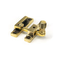 This is an image showing From The Anvil - Aged Brass Beehive Quadrant Fastener - Narrow available from T.H Wiggans Architectural Ironmongery in Kendal, quick delivery and discounted prices