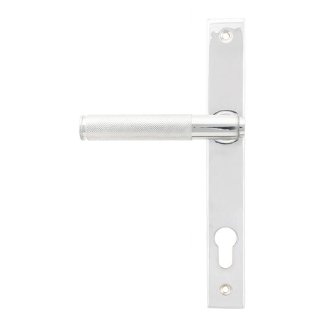 This is an image of From The Anvil - Polished Chrome Brompton Slimline Lever Espag. Lock Set available to order from T.H Wiggans Architectural Ironmongery in Kendal, quick delivery and discounted prices.