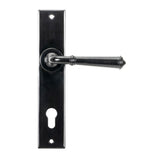 This is an image of From The Anvil - Black Regency Lever Espag. Lock Set available to order from T.H Wiggans Architectural Ironmongery in Kendal, quick delivery and discounted prices.