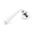 This is an image of From The Anvil - Polished Chrome Avon Round Lever on Rose Set (Plain) available to order from T.H Wiggans Architectural Ironmongery in Kendal, quick delivery and discounted prices.