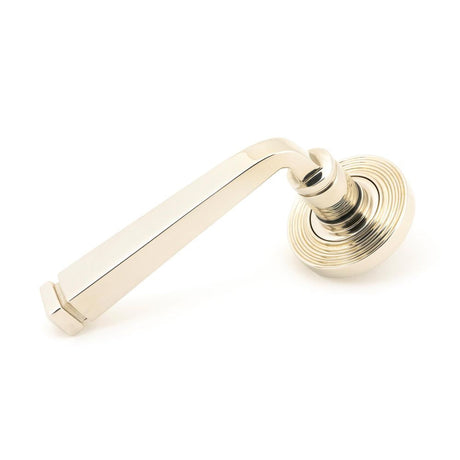 This is an image of From The Anvil - Polished Nickel Avon Round Lever on Rose Set (Beehive) available to order from T.H Wiggans Architectural Ironmongery in Kendal, quick delivery and discounted prices.