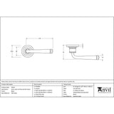 This is an image showing From The Anvil - Black Avon Round Lever on Rose Set (Art Deco) available from trade door handles, quick delivery and discounted prices