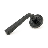 This is an image of From The Anvil - Black Avon Round Lever on Rose Set (Beehive) available to order from T.H Wiggans Architectural Ironmongery in Kendal, quick delivery and discounted prices.