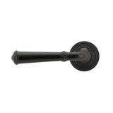 This is an image showing From The Anvil - External Beeswax Regency Lever on Rose Set (Beehive) available from trade door handles, quick delivery and discounted prices