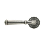 This is an image showing From The Anvil - Pewter Regency Lever on Rose Set (Art Deco) available from trade door handles, quick delivery and discounted prices