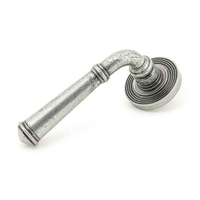 This is an image of From The Anvil - Pewter Regency Lever on Rose Set (Beehive) available to order from T.H Wiggans Architectural Ironmongery in Kendal, quick delivery and discounted prices.