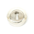 This is an image of From The Anvil - Polished Nickel Round Escutcheon (Plain) available to order from T.H Wiggans Architectural Ironmongery in Kendal, quick delivery and discounted prices.