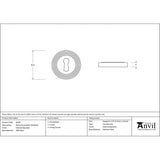 This is an image showing From The Anvil - External Beeswax Round Escutcheon (Beehive) available from trade door handles, quick delivery and discounted prices