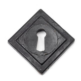 This is an image showing From The Anvil - External Beeswax Round Escutcheon (Square) available from trade door handles, quick delivery and discounted prices