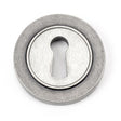 This is an image of From The Anvil - Pewter Round Escutcheon (Plain) available to order from T.H Wiggans Architectural Ironmongery in Kendal, quick delivery and discounted prices.