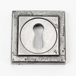 This is an image of From The Anvil - Pewter Round Escutcheon (Square) available to order from T.H Wiggans Architectural Ironmongery in Kendal, quick delivery and discounted prices.