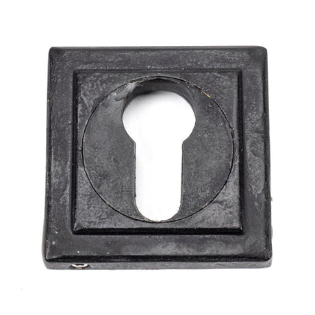 This is an image of From The Anvil - External Beeswax Round Euro Escutcheon (Square) available to order from T.H Wiggans Architectural Ironmongery in Kendal, quick delivery and discounted prices.