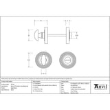 This is an image showing From The Anvil - Aged Brass Round Thumbturn Set (Beehive) available from trade door handles, quick delivery and discounted prices