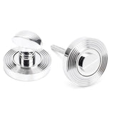 This is an image of From The Anvil - Polished Chrome Round Thumbturn Set (Beehive) available to order from T.H Wiggans Architectural Ironmongery in Kendal, quick delivery and discounted prices.